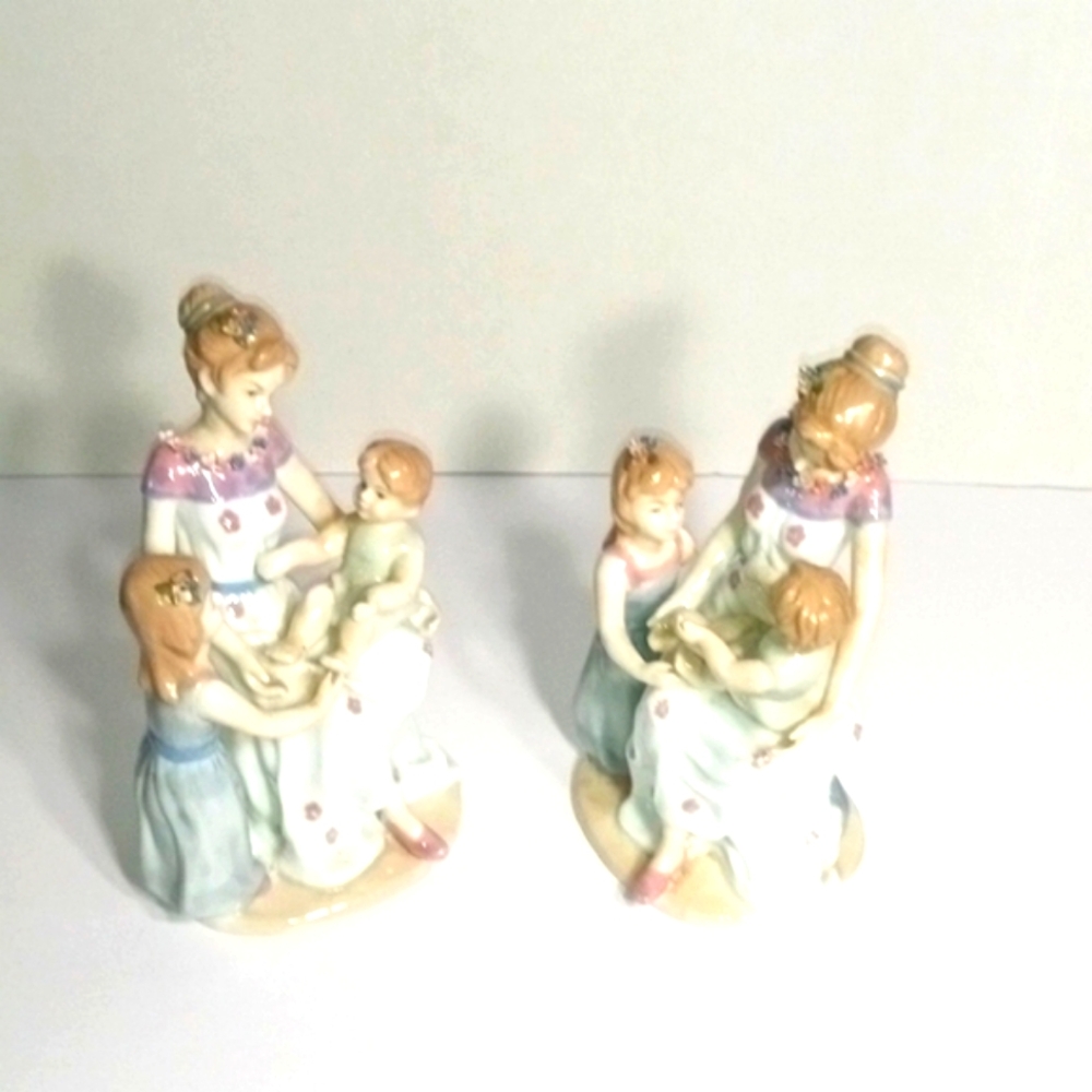 Mallorca Set Of 2 Vintage Elegant Classic Porcelain Figurines with Child…
